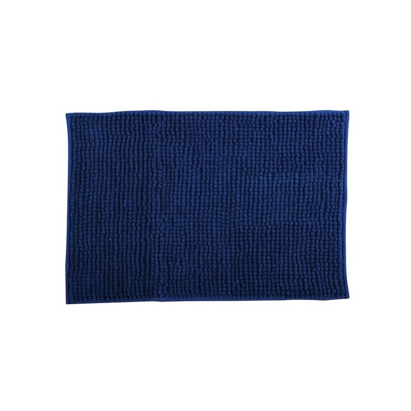 spirella Tapis de bain Microfibre CHENILLE 60x90cm Bleu Foncé MSV