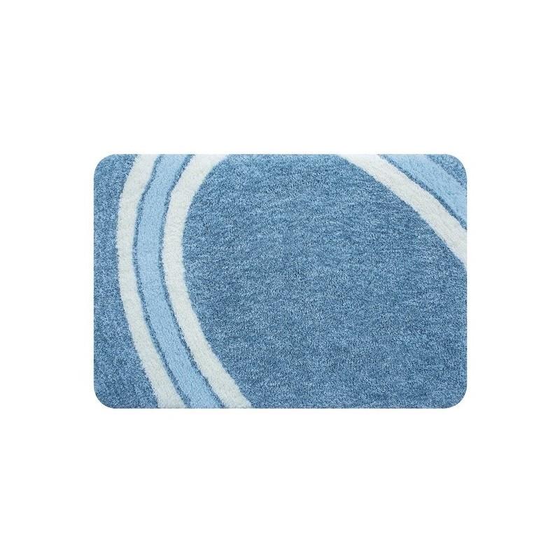 spirella Tapis de bain Microfibre CURVE 60x90cm Bleu Spirella