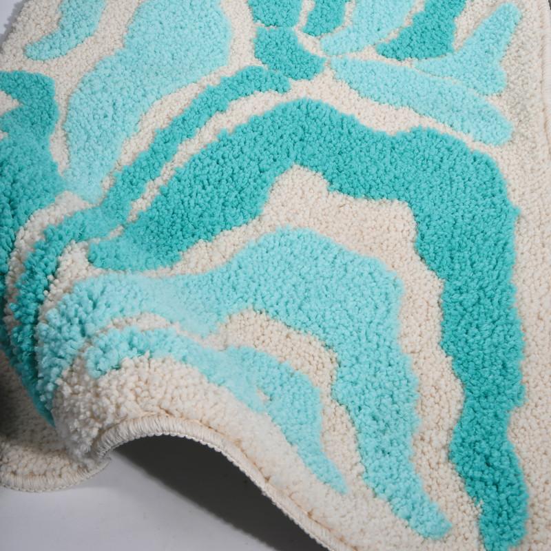 Spirella Tapis De Bain Microfibre DAISY 50x80cm Aqua Spirella