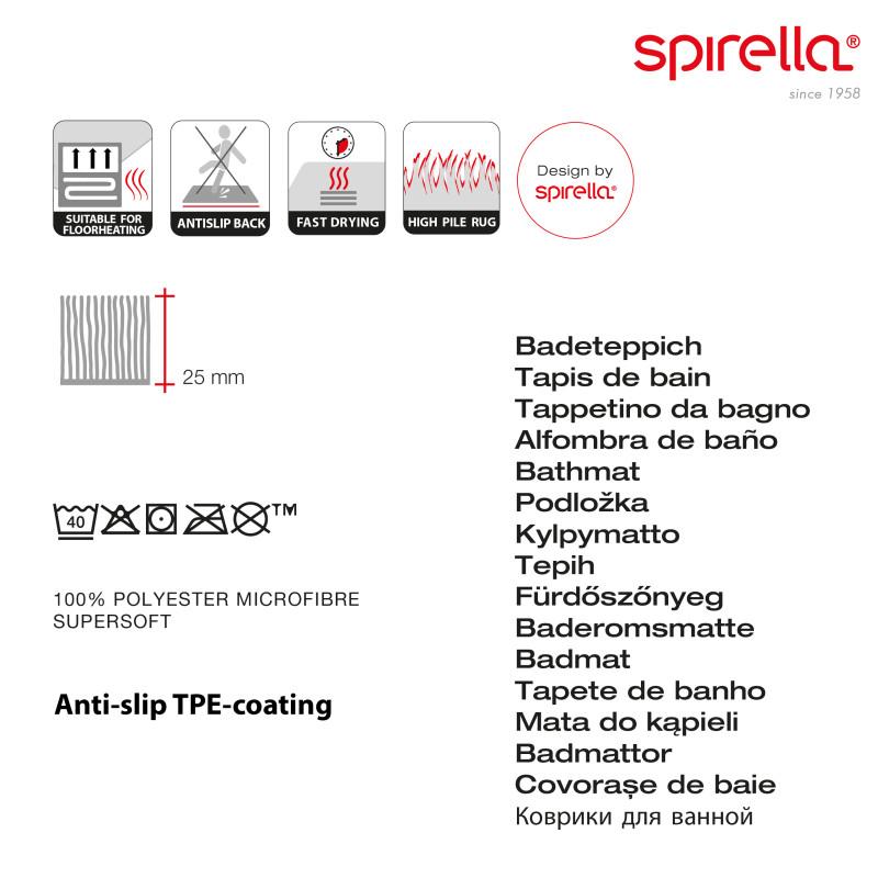 Spirella Tapis De Bain Microfibre FINO 40x60cm Beige Spirella
