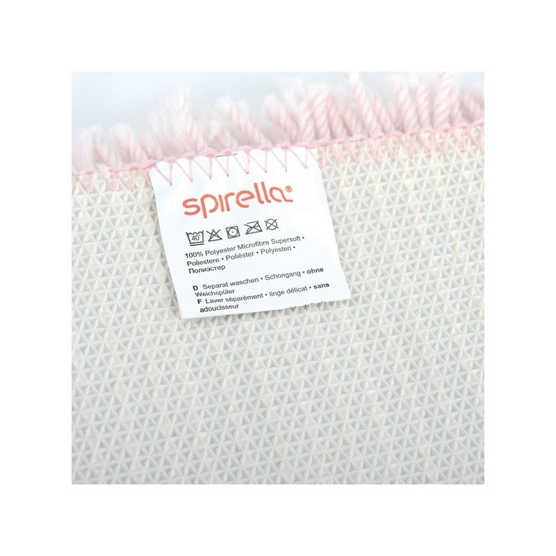Spirella Tapis De Bain Microfibre HIGHLAND 55x55cm Rose Clair Spirella