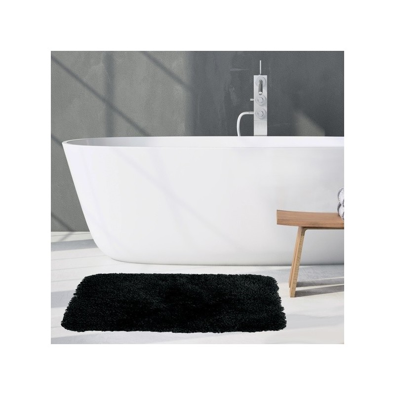 Spirella Tapis De Bain Microfibre HIGHLAND 55x65cm Noir Spirella