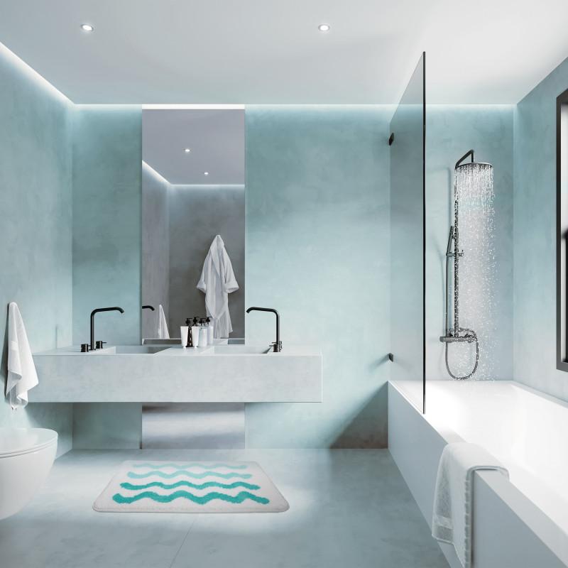 Spirella Tapis De Bain Microfibre NAMI 50x80cm Aqua Spirella