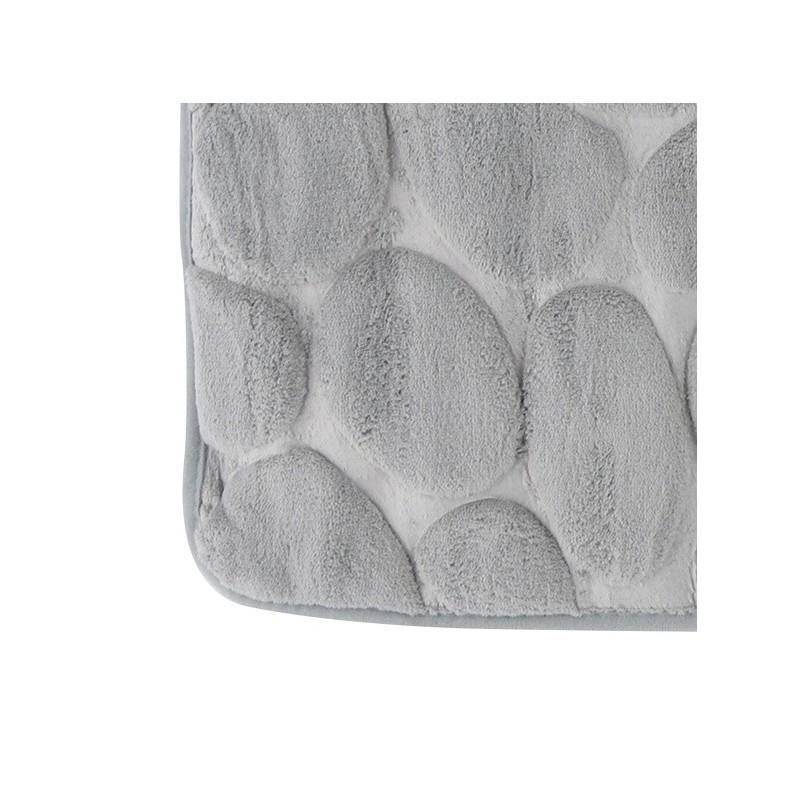 Spirella Tapis De Bain Microfibre PEBBLE 40x60cm Gris MSV