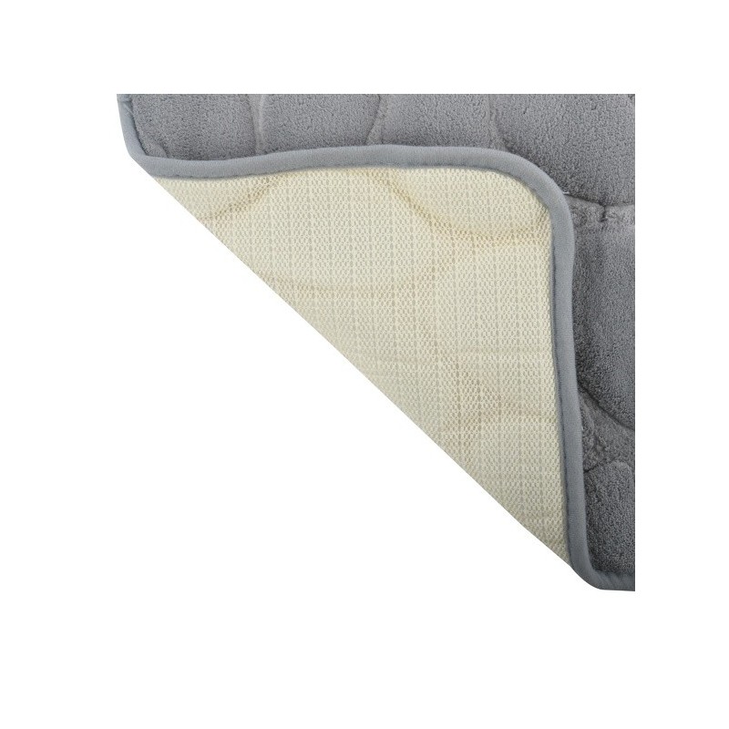 Spirella Tapis De Bain Microfibre PEBBLE 40x60cm Gris MSV