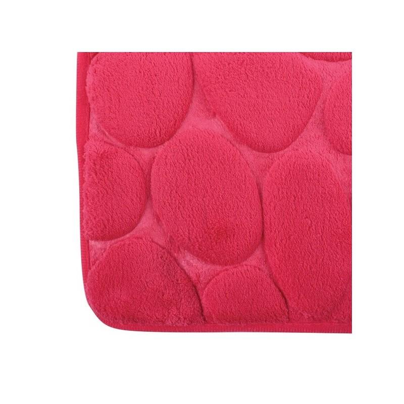 Spirella Tapis De Bain Microfibre PEBBLE 40x60cm Rose Fuschia MSV