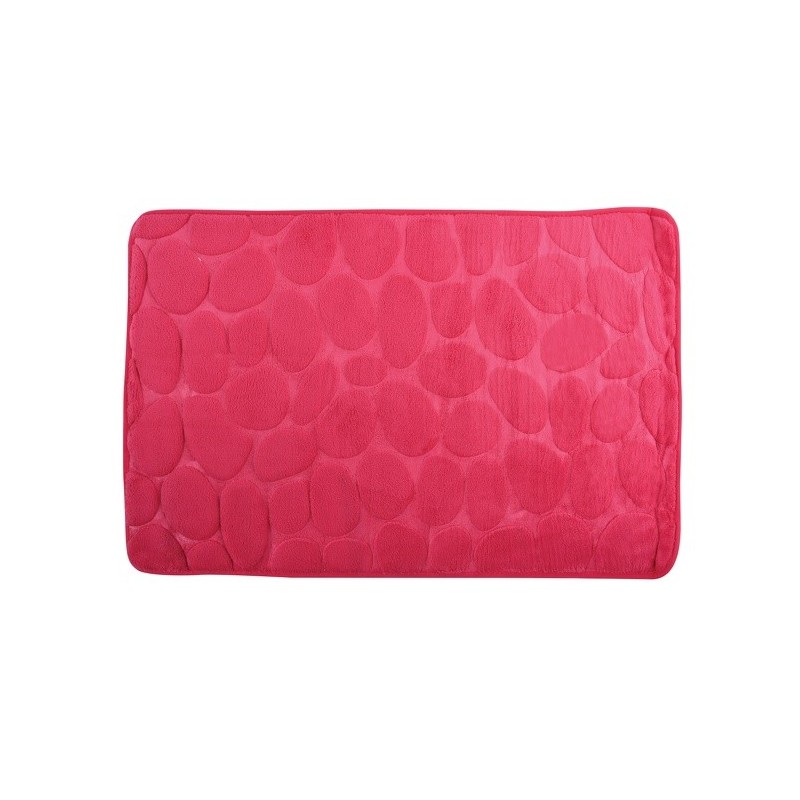 spirella Tapis de bain Microfibre PEBBLE 40x60cm Rose Fuschia MSV