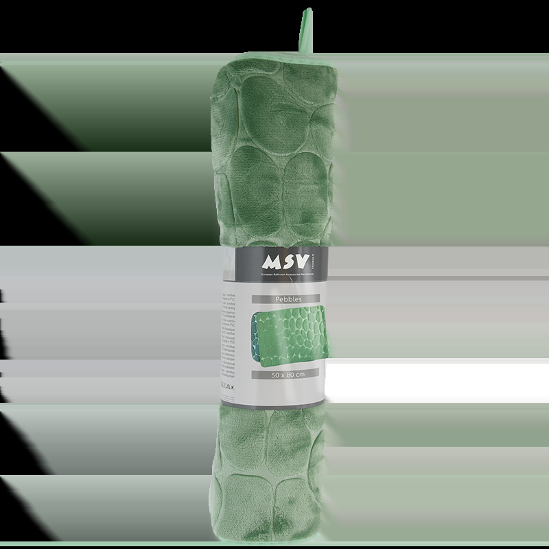 Spirella Tapis De Bain Microfibre PEBBLE 40x60cm Vert Basil MSV