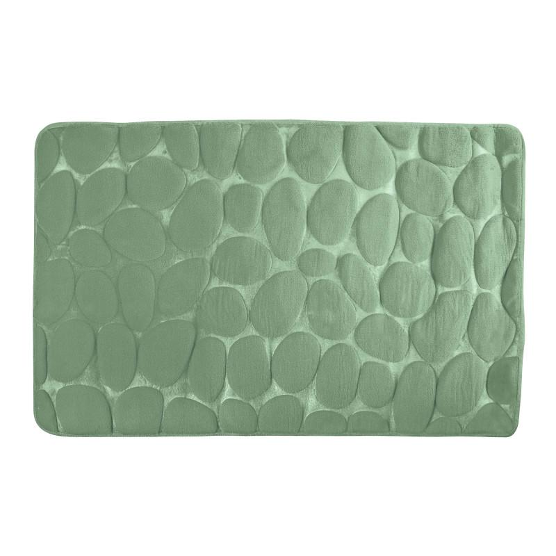 spirella Tapis de bain Microfibre PEBBLE 40x60cm Vert Basil MSV