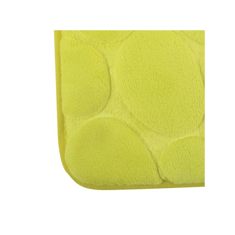 Spirella Tapis De Bain Microfibre PEBBLE 40x60cm Vert MSV