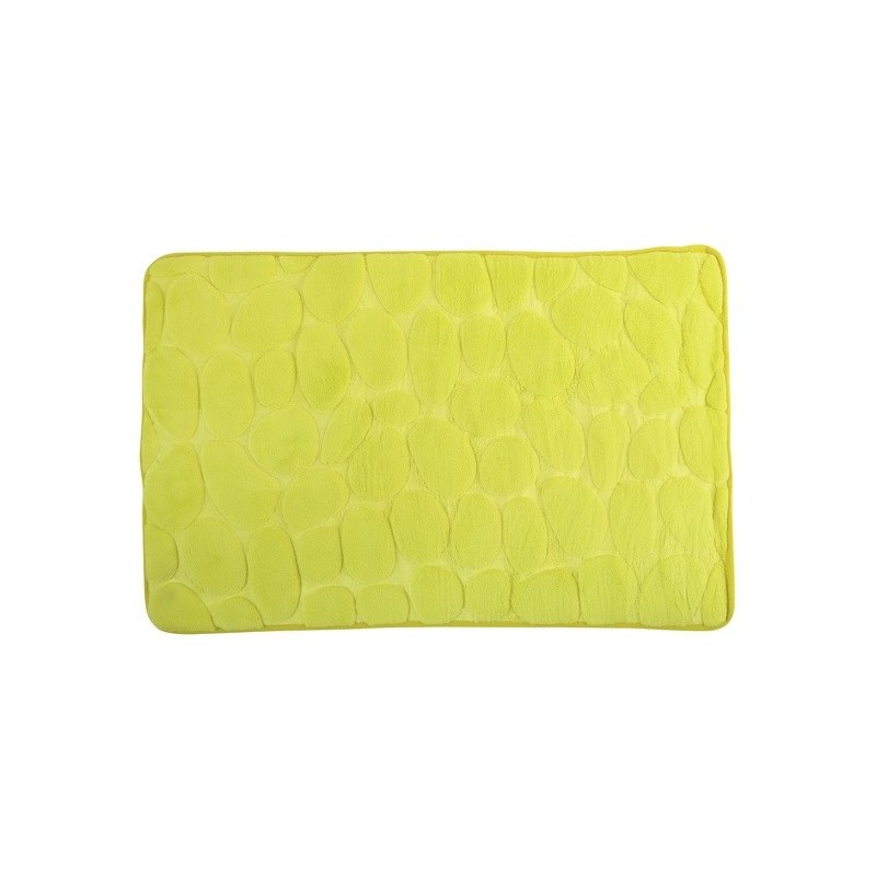 spirella Tapis de bain Microfibre PEBBLE 40x60cm Vert MSV