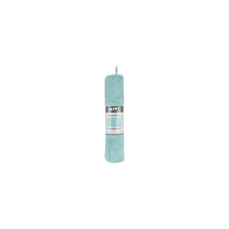 Spirella Tapis De Bain Microfibre PEBBLE 40x60cm Vert Pastel MSV