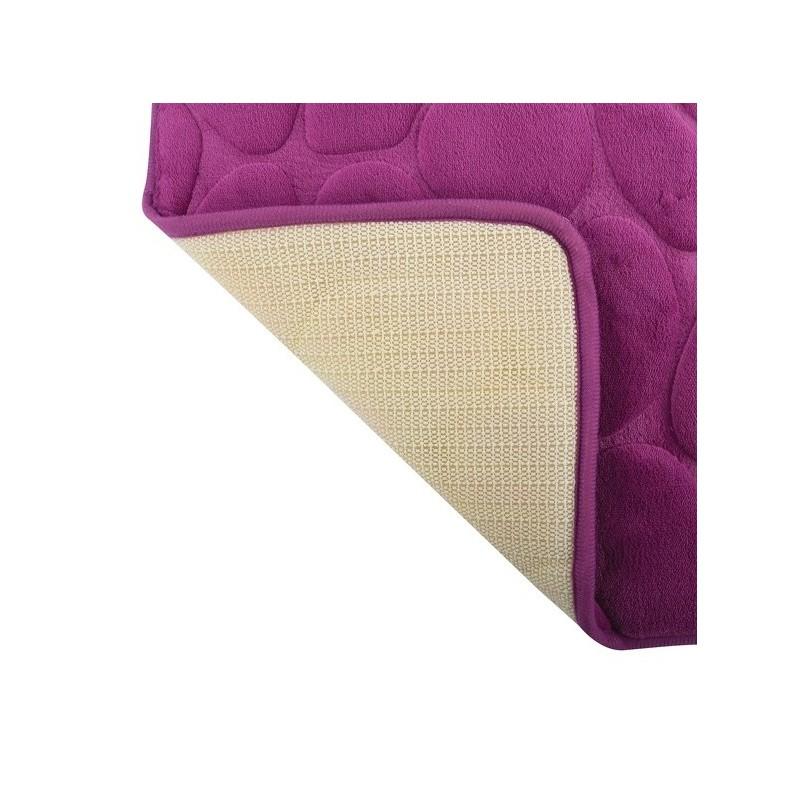 Spirella Tapis De Bain Microfibre PEBBLE 40x60cm Violet MSV