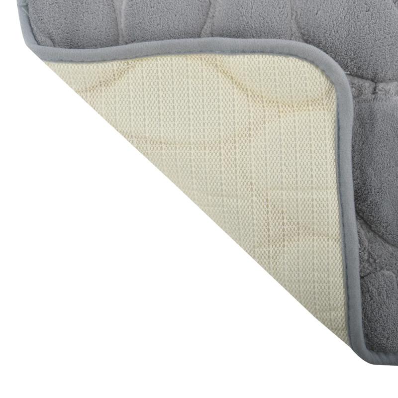 Spirella Tapis De Bain Microfibre PEBBLE 50x80cm Gris MSV