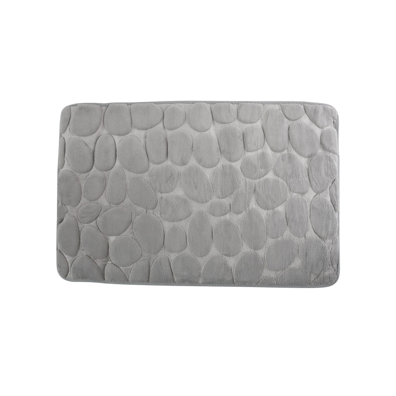 spirella Tapis de bain Microfibre PEBBLE 50x80cm Gris MSV