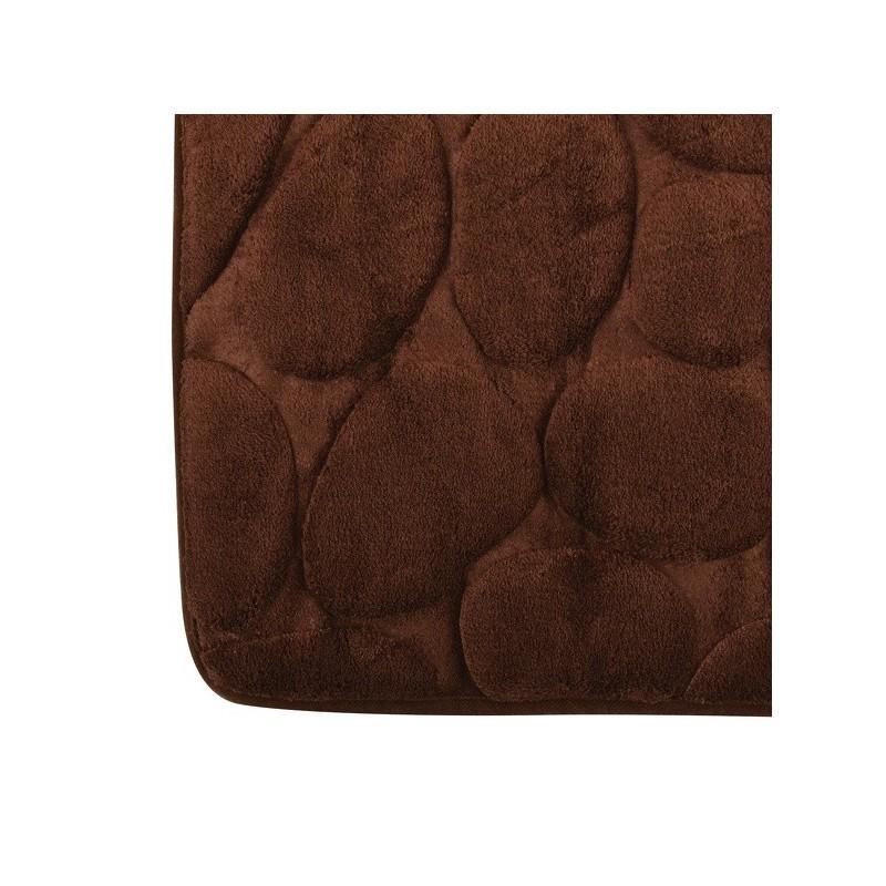 Spirella Tapis De Bain Microfibre PEBBLE 50x80cm Marron Chocolat MSV