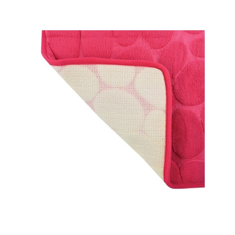 Spirella Tapis De Bain Microfibre PEBBLE 50x80cm Rose Fuschia MSV