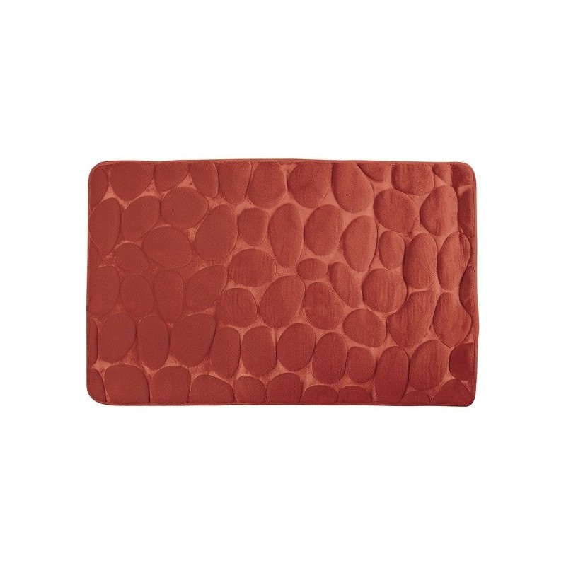 spirella Tapis de bain Microfibre PEBBLE 50x80cm Terracotta MSV