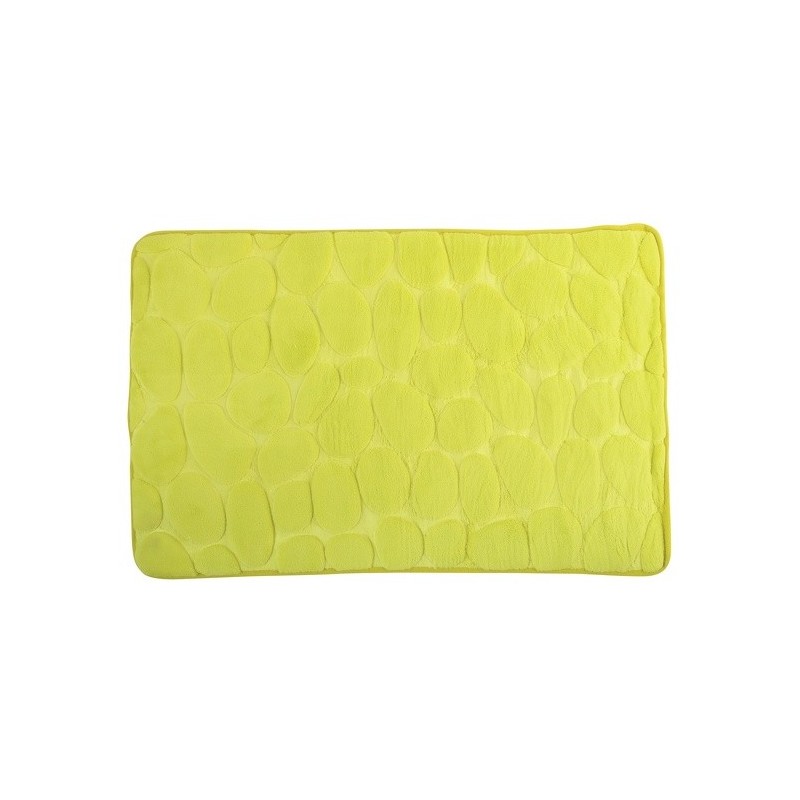 spirella Tapis de bain Microfibre PEBBLE 50x80cm Vert Anis MSV