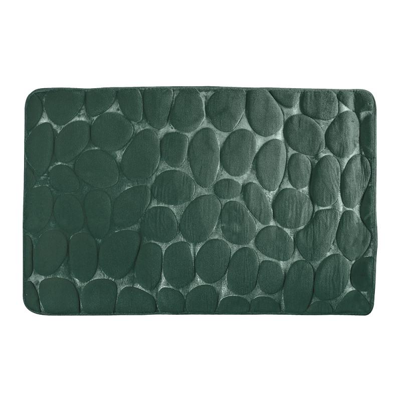 spirella Tapis de bain Microfibre PEBBLE 50x80cm Vert MSV