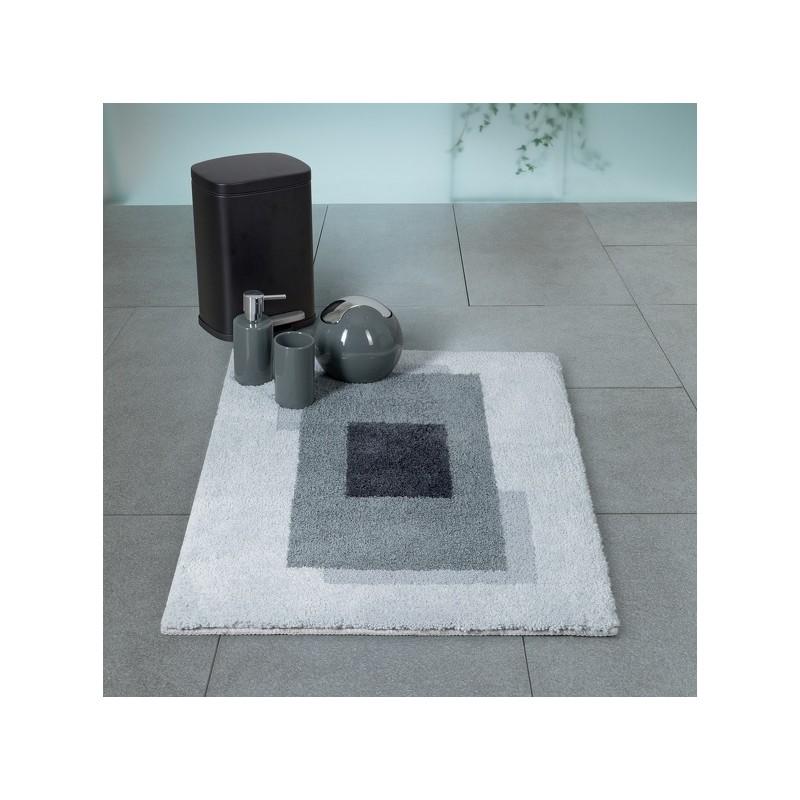 Spirella Tapis De Bain Polyester ANELA 60x90cm Gris Spirella