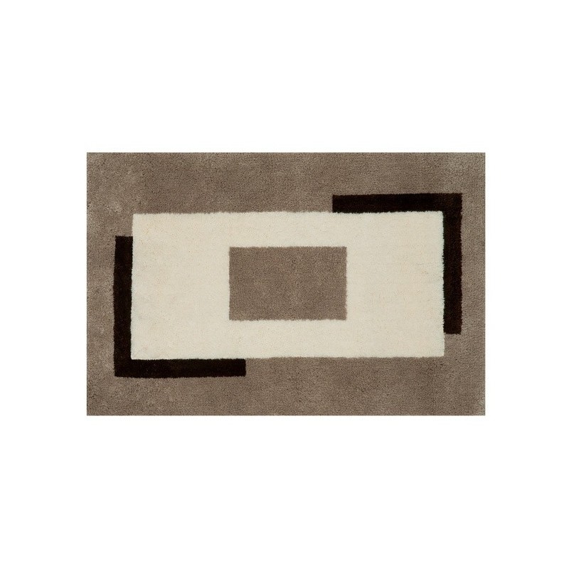 spirella Tapis de bain Polyester ANELA 60x90cm Marron Spirella