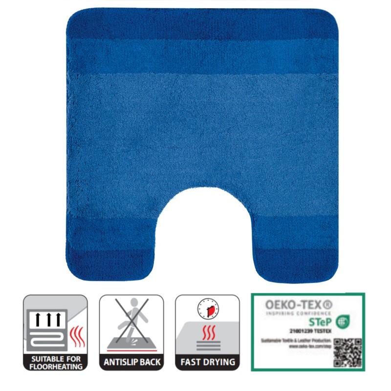 Spirella Tapis De Bain Polyester BALANCE 55x55cm Bleu Spirella