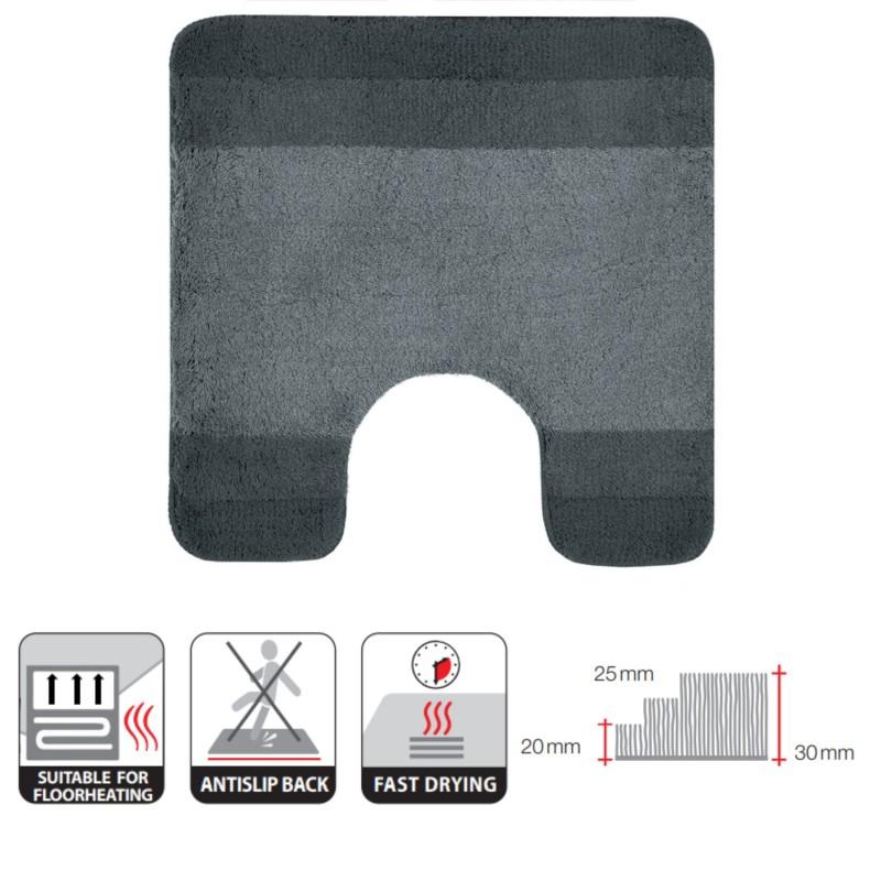 Spirella Tapis De Bain Polyester BALANCE 55x55cm Gris Spirella