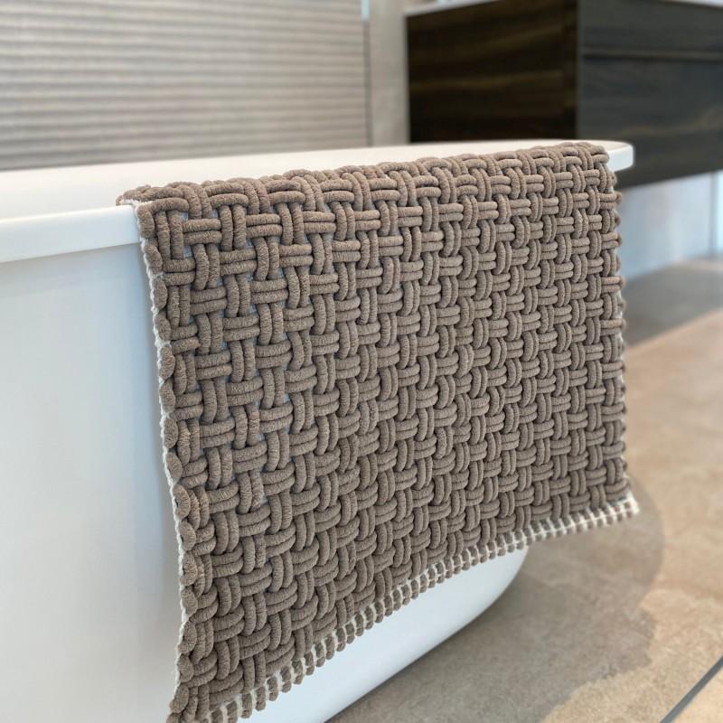 Spirella Tapis De Bain Polyester & Coton JAIMY 50X80cm Taupe Spirella