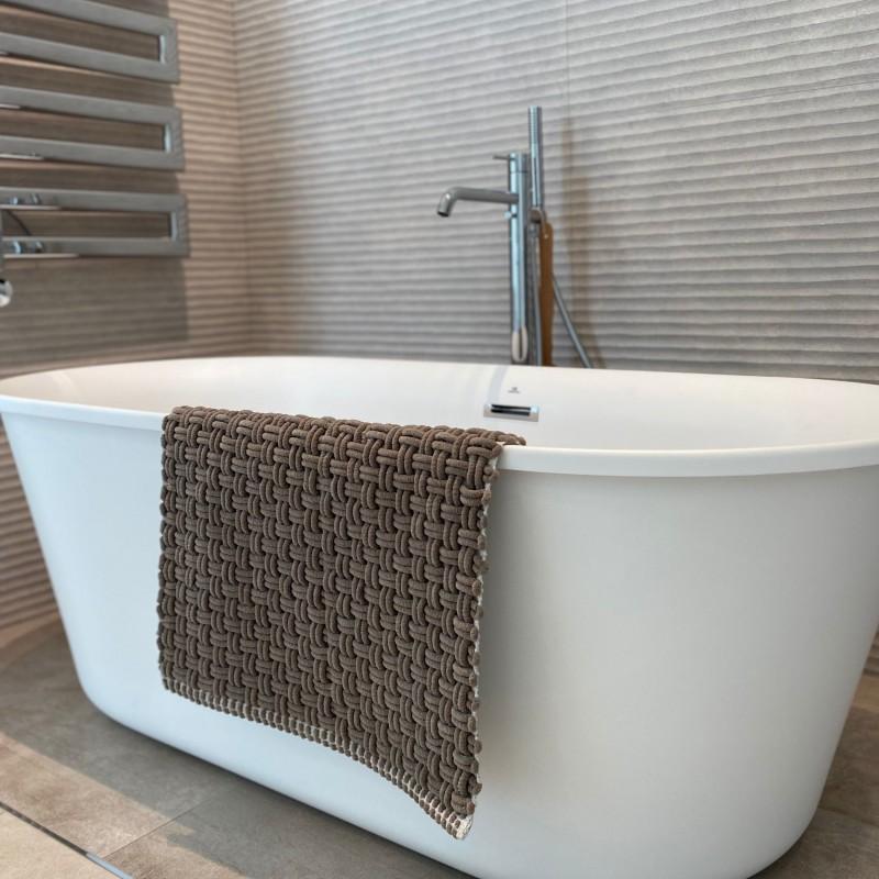 Spirella Tapis De Bain Polyester & Coton JAIMY 50X80cm Taupe Spirella