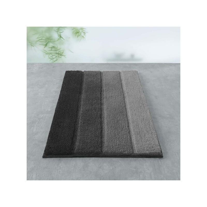 Spirella Tapis De Bain Polyester FOUR 55x65cm Gris Noir Spirella