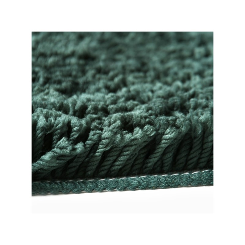 Spirella Tapis De Bain Rond HIGHLAND Ø110cm Vert Foncé Spirella