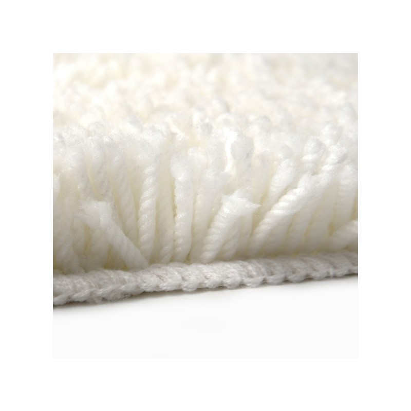 Spirella Tapis De Bain Rond Microfibre HIGHLAND Ø110cm Blanc Spirella