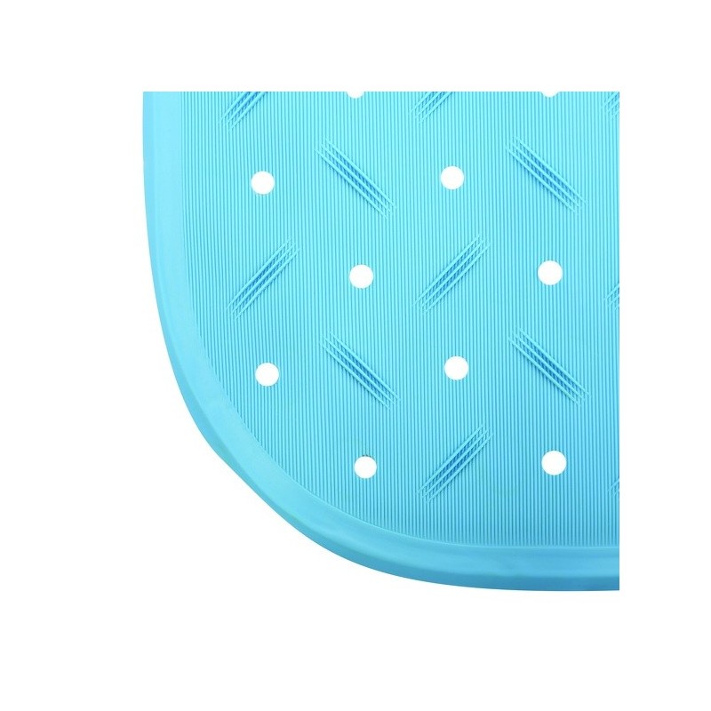 Spirella Tapis Fond De Baignoire Antidérapant Caoutchouc CLASS 36x65cm Bleu Ciel MSV