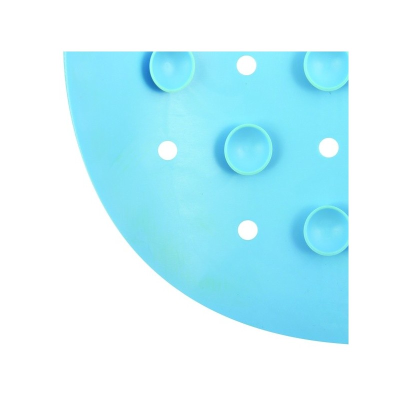 Spirella Tapis Fond De Baignoire Antidérapant Caoutchouc CLASS 36x65cm Bleu Ciel MSV