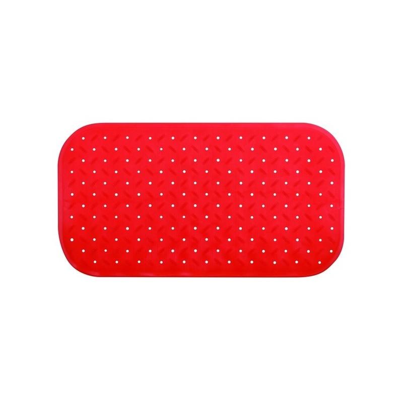 spirella tapis Fond de baignoire antidérapant Caoutchouc CLASS 36x65cm Rouge MSV