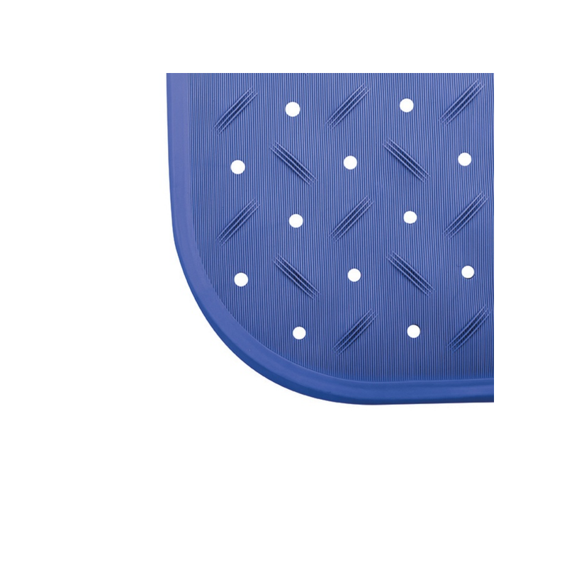 Spirella Tapis Fond De Baignoire Antidérapant Caoutchouc CLASS 36x76cm Bleu MSV