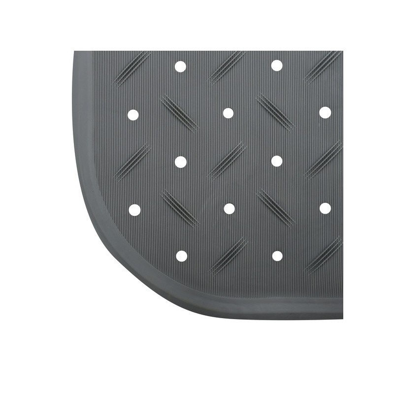 Spirella Tapis Fond De Baignoire Antidérapant Caoutchouc CLASS 36x76cm Gris MSV