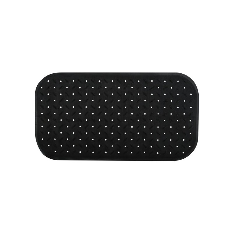 spirella Tapis Fond de baignoire antidérapant Caoutchouc CLASS 36x76cm Noir MSV