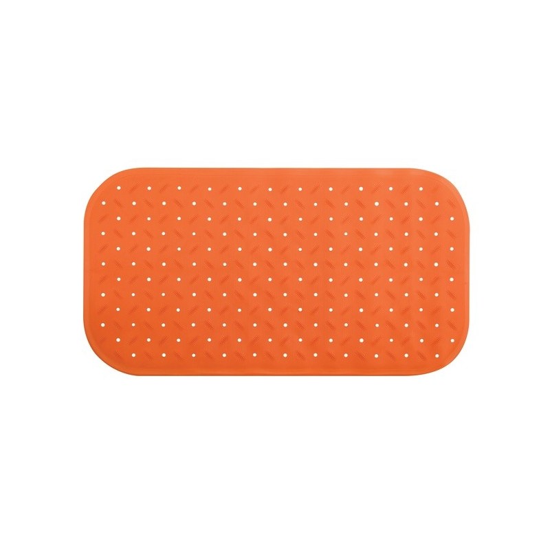 spirella Tapis Fond de baignoire antidérapant Caoutchouc CLASS 36x76cm Orange MSV
