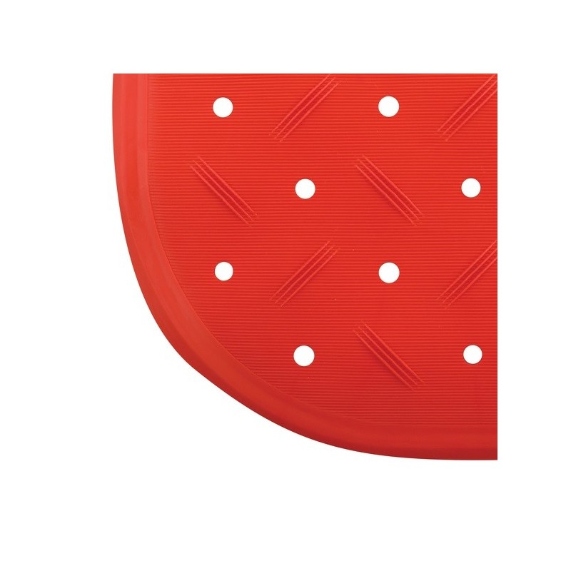 Spirella Tapis Fond De Baignoire Antidérapant Caoutchouc CLASS 36x97cm Rouge MSV