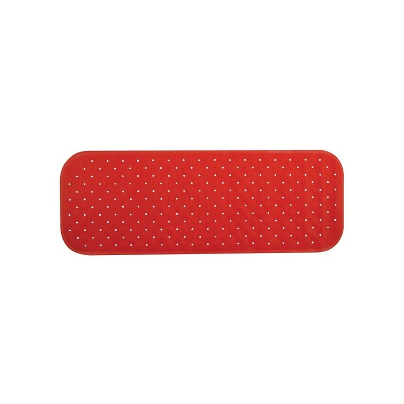 spirella tapis Fond de baignoire antidérapant Caoutchouc CLASS 36x97cm Rouge MSV
