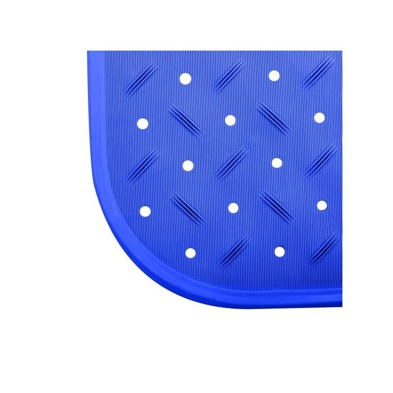 Spirella Tapis Fond De Baignoire Antidérapant Caoutchouc CLASS 36x97cm Bleu MSV
