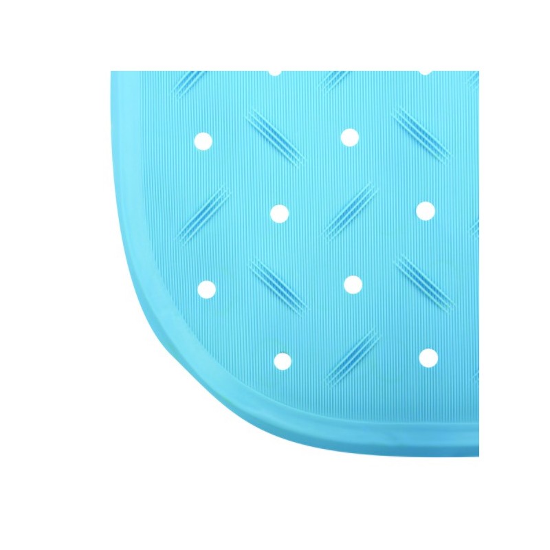 Spirella Tapis Fond De Baignoire Antidérapant Caoutchouc CLASS 36x97cm Bleu Ciel MSV