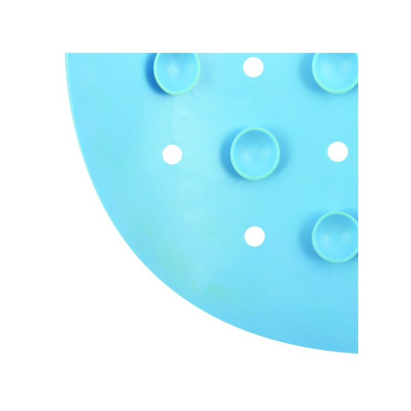 Spirella Tapis Fond De Baignoire Antidérapant Caoutchouc CLASS 36x97cm Bleu Ciel MSV