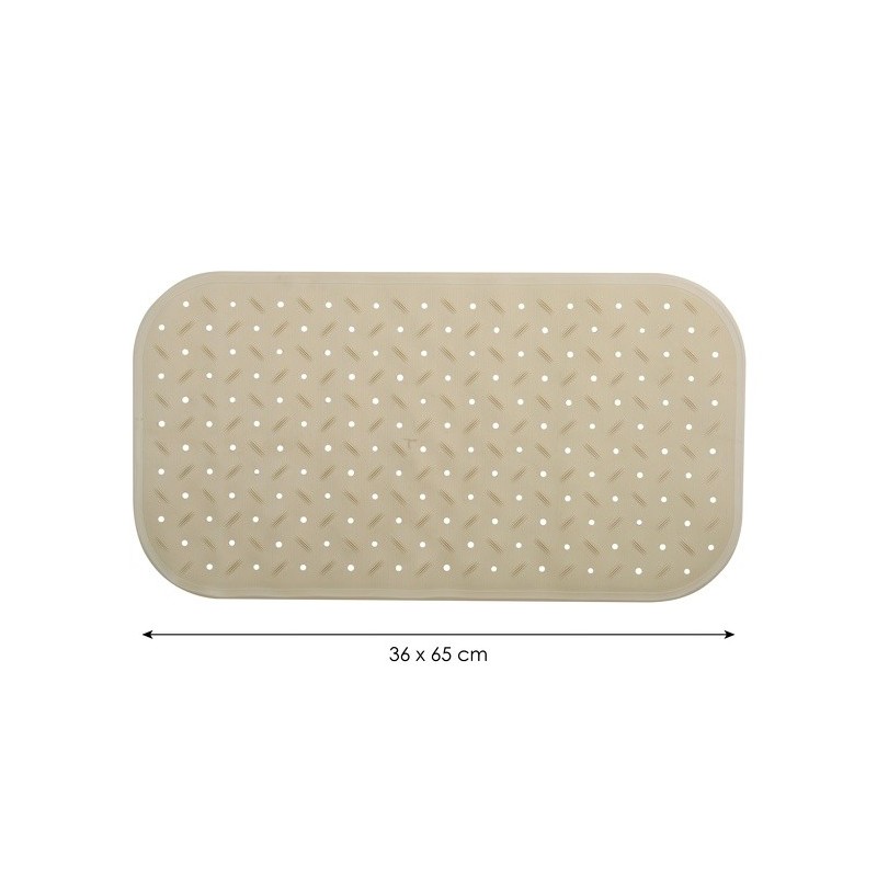 Spirella Tapis Fond De Baignoire Antidérapant Caoutchouc CLASS 36x65cm Beige MSV