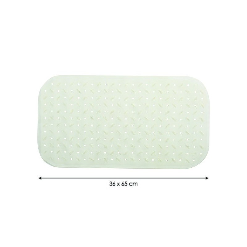 Spirella Tapis Fond De Baignoire Antidérapant Caoutchouc CLASS 36x65cm Blanc MSV