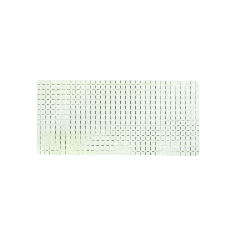 spirella Tapis Fond de baignoire antidérapant Caoutchouc QUADRO 36x76cm Blanc MSV