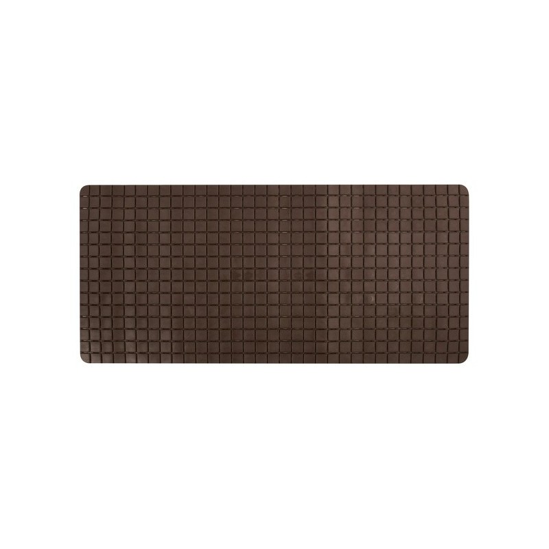 spirella Tapis Fond de baignoire antidérapant Caoutchouc QUADRO 36x76cm Marron chocolat MSV