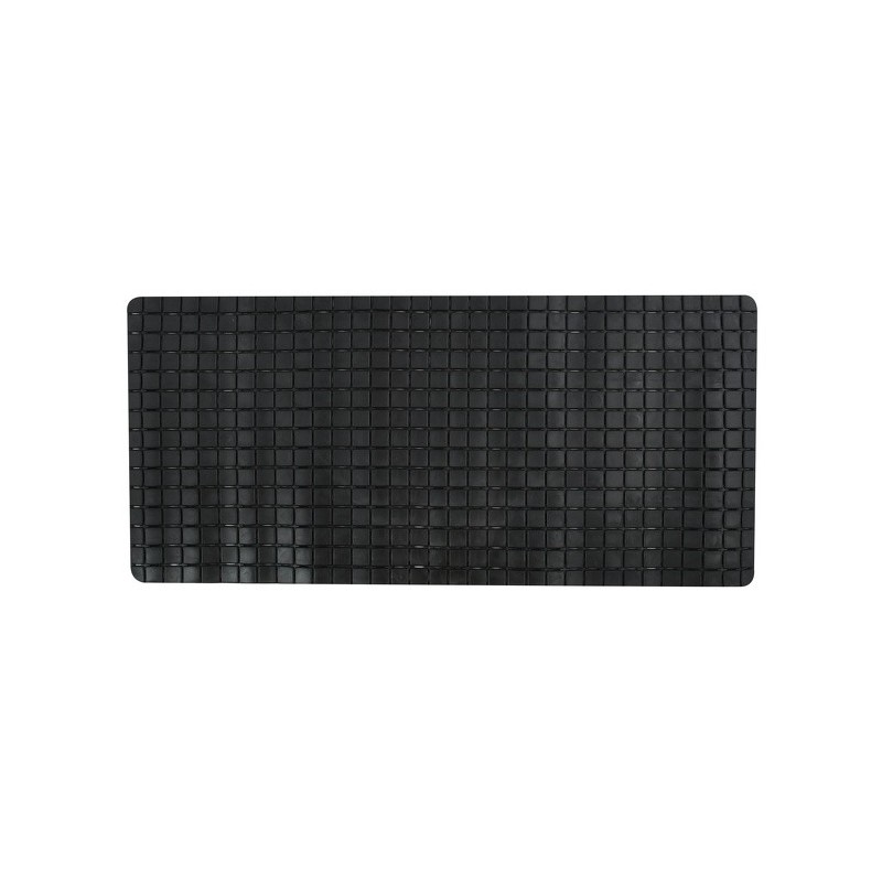 spirella Tapis Fond de baignoire antidérapant Caoutchouc QUADRO 36x76cm Noir MSV
